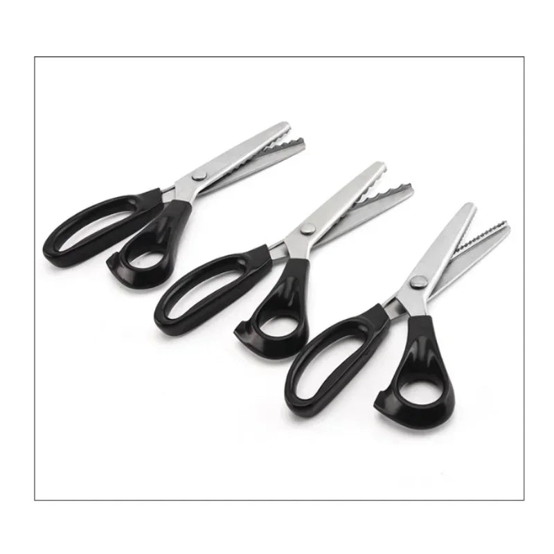 Stainless Steel Shears Lace Scissor Professional Dressmaking Zig Zag Qme
