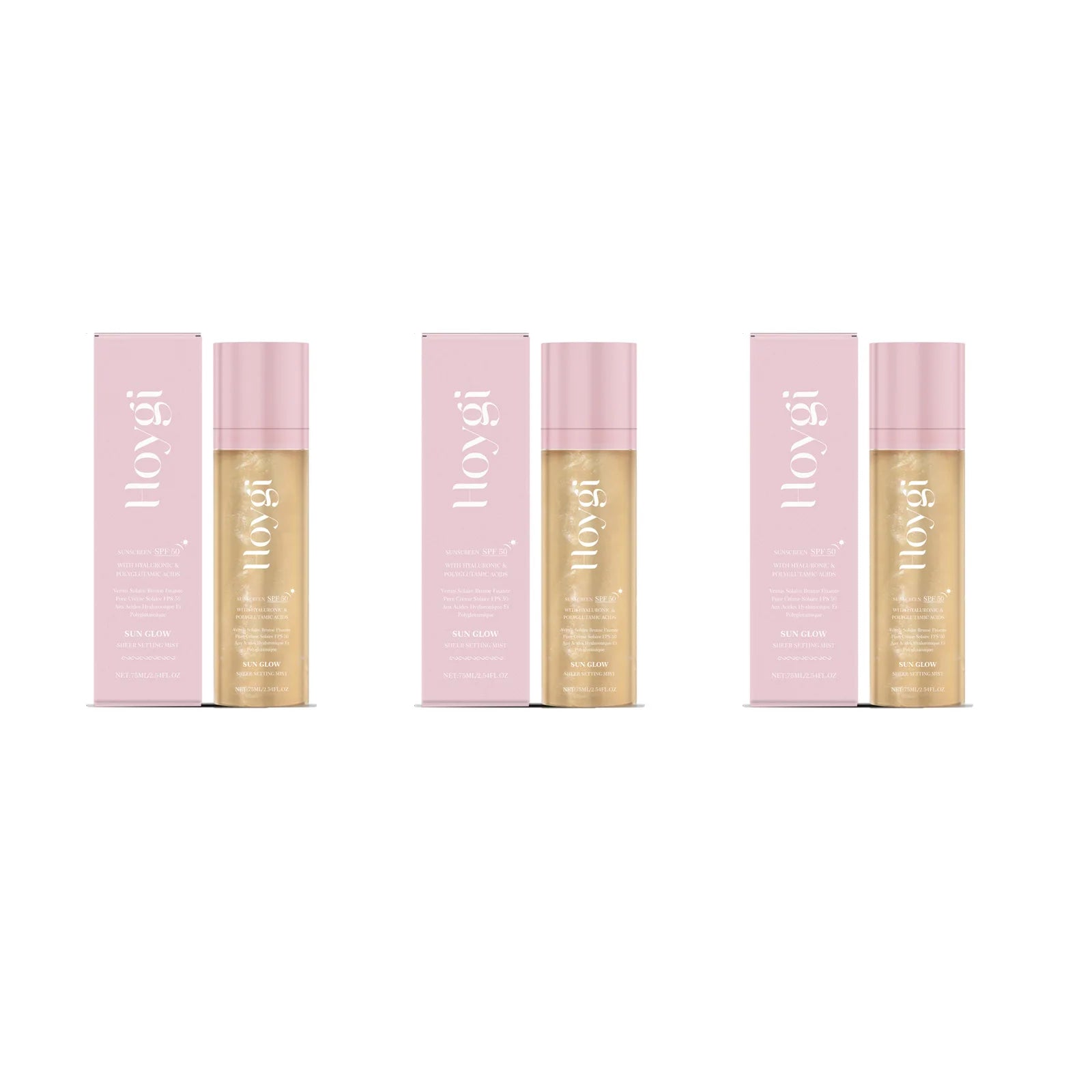 Spf 50+ Setting Spray Oil Control Matte Finish Long-Lasting Natural Non-greasy Waterproof Face Fixer Makeup Mist Spray Qme 3 x 75ml Boxed