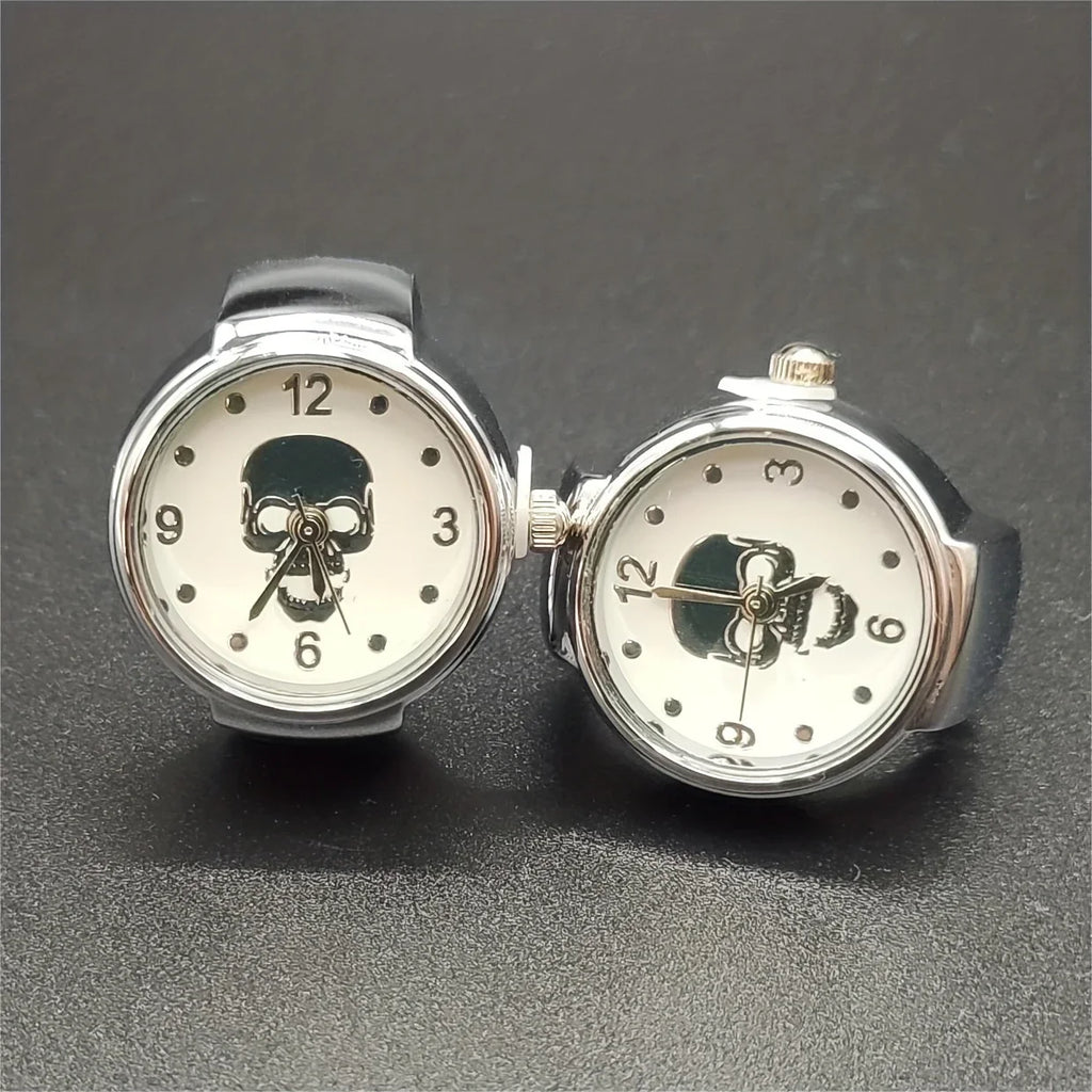 Halloween, Christmas Eve, Skull Ring Watch, Crowd Watch, Ring Watch, Antique Mini Finger Watch, Roman Digital Watch Qme