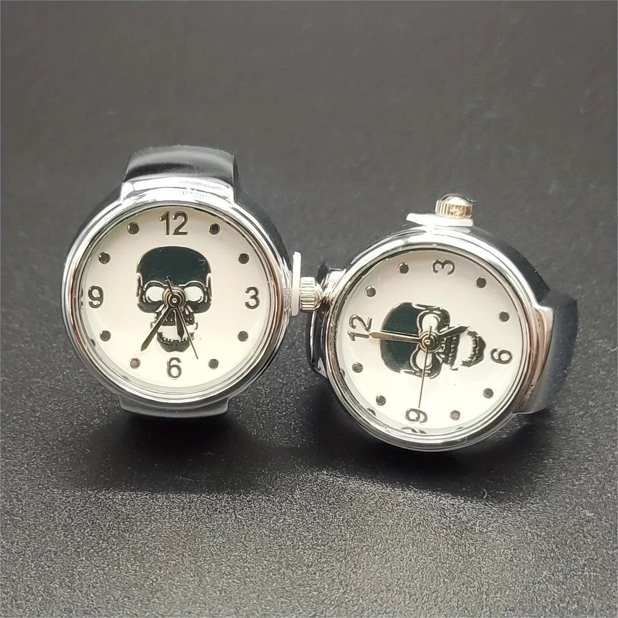 Halloween, Christmas Eve, Skull Ring Watch, Crowd Watch, Ring Watch, Antique Mini Finger Watch, Roman Digital Watch Qme