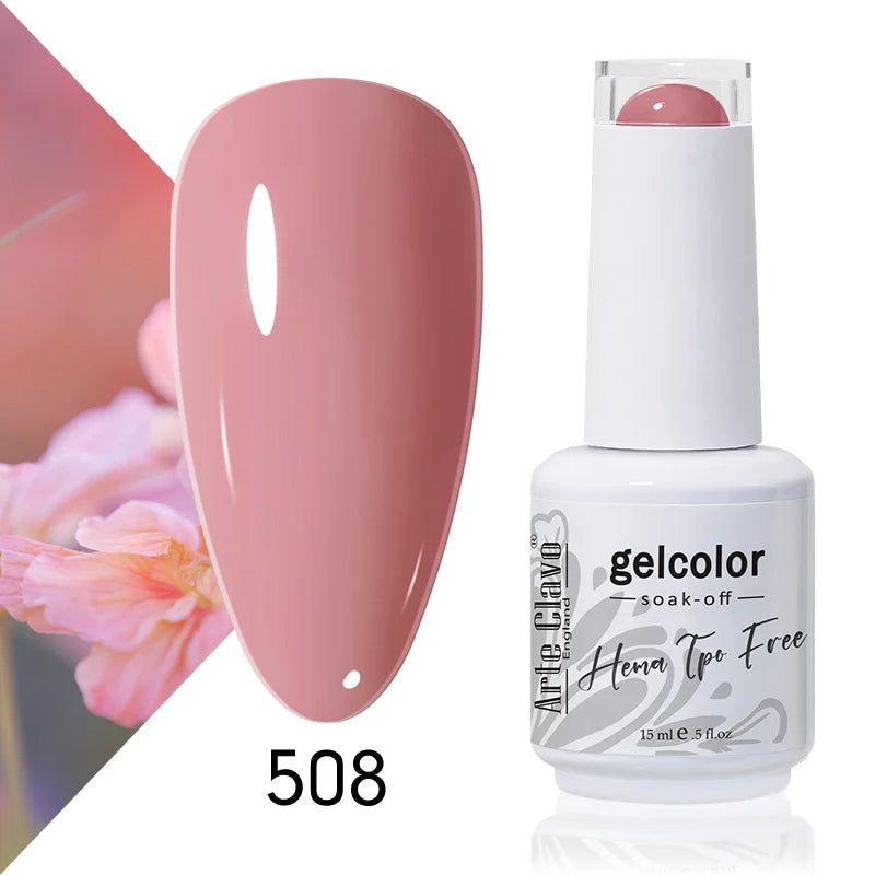Arte Clavo Colourful Gel Nail Polish Art Varnishes Macaron Semi