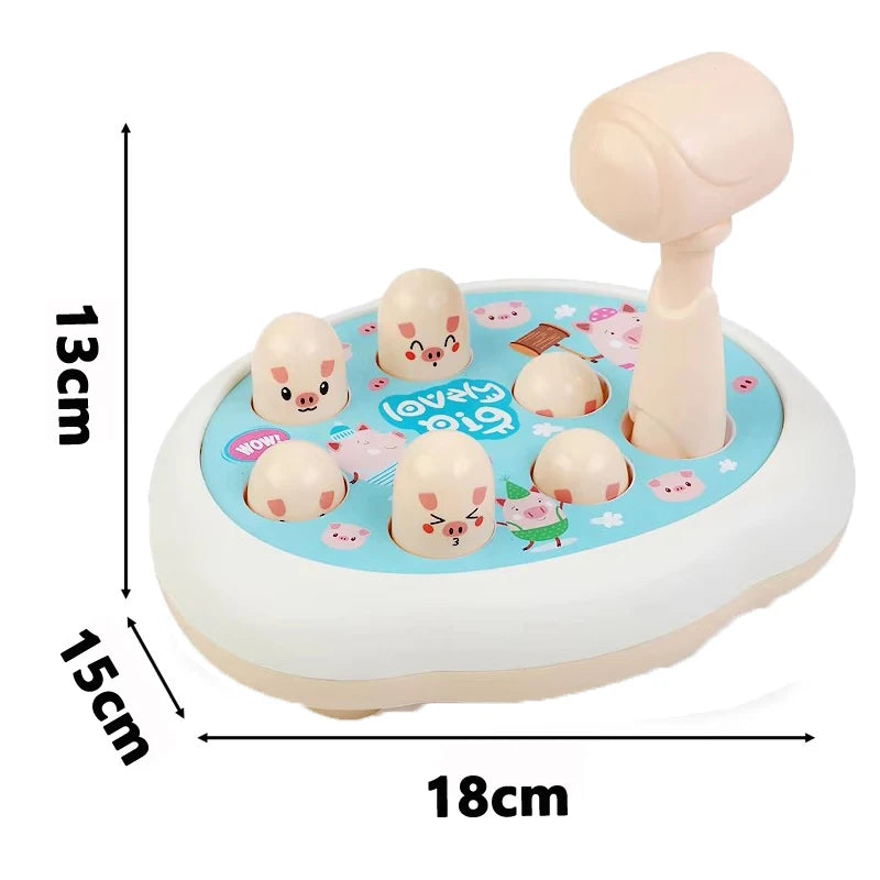 Cartoon Whac-A-Mole Montessori Baby Toy Toddler Educational Birthday Gift Animal Theme Knocking Game Parent Child Board Game Boy Qme