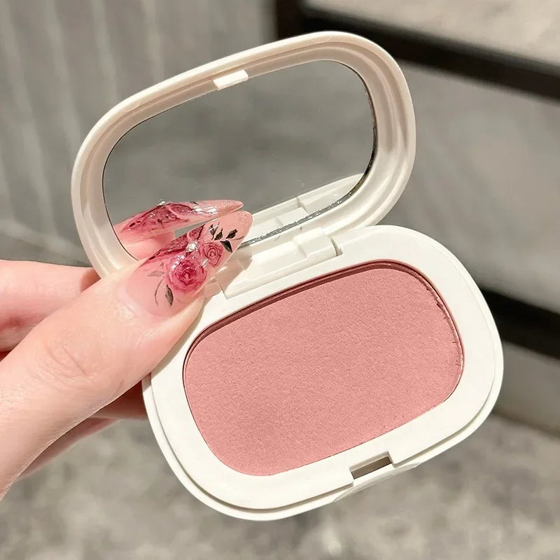 Face Blusher Matte Natural Cheek Tint Brighten Face Contouring Waterproof Cosmetics Blush Powder Soft Female Makeup 1pcs Blusher Qme