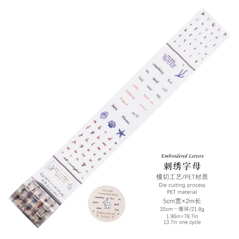 50mm*2m Aesthetic Stationery Stickers Washi Tapes Scrapbooking Supplies Japanese Cute korean stationery Journaling Masking tape Qme D4