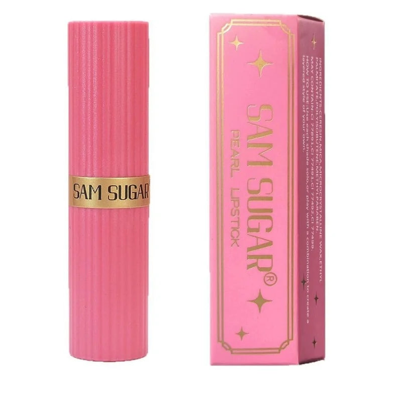 Diamond Pearlescent Lipstick Glitter Shiny Metallic Lipstick Lip Tint Long Lasting Nude Shimmer Shiny Lip Gloss Makeup Qme