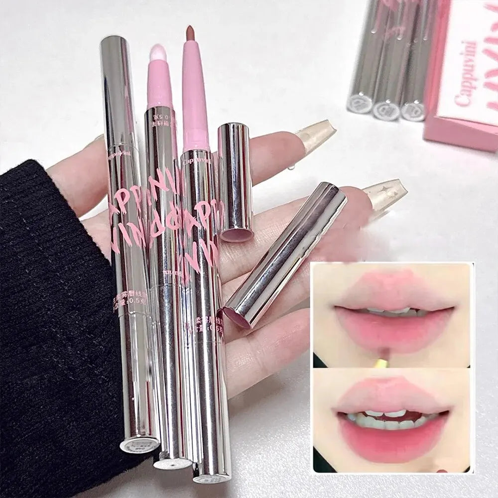 Nude Lip Liner Brush Cappuvini Korean Makeup Long Last Velvet Matte Qme