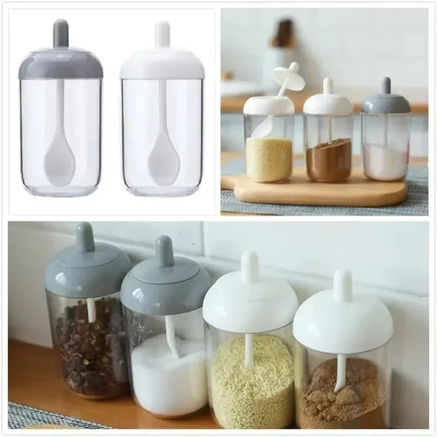 Glass Spices Jars Stickers Salt Sugar Powder Olive Oil Pepper Qme