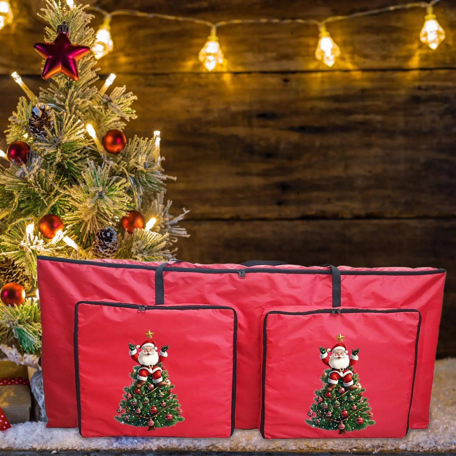 Christmas Tree Storage Box Zippered Extra Large Container Reinforced Qme