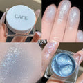 CACE Diamond Sparkle Highlighter Cream Monochrome Shimmering Pearl Silver Face Contour Brighten Makeup Glitter Highlight Gel Qme 02