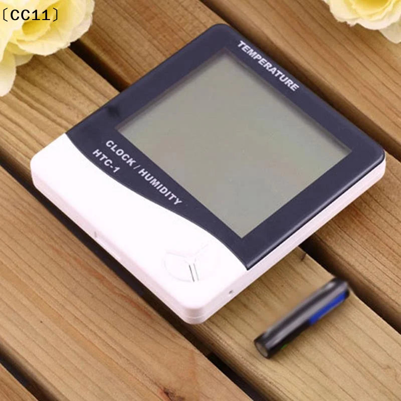 LCD Digital Temperature Humidity Meter HTC-1 Home Indoor Outdoor Qme