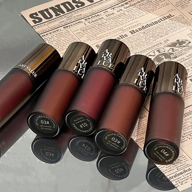 Art Value Matte Velvet Lip Mud Whitening Soft Long-lasting Makeup Qme