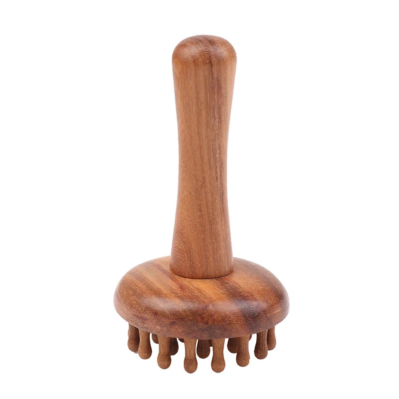Sandalwood Gua Sha Massage Tool Multi-use Wooden Comb Meridian Qme