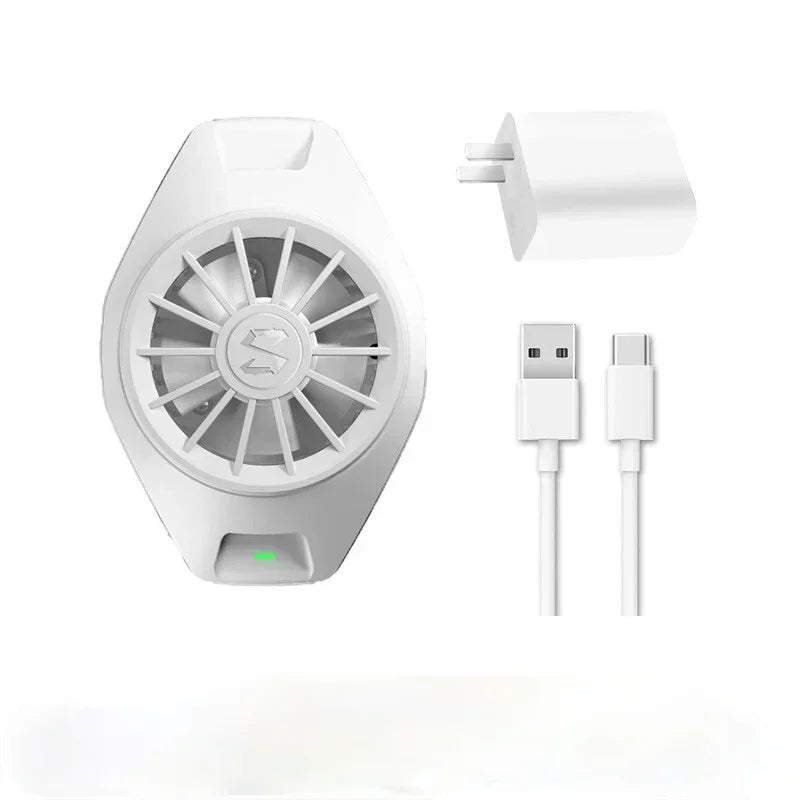 Game Phone Cooler for Poco X3 F3 M3,Xiaomi Redmi Note 10,Redmagic 6,ROG 5Mobile Phone Fan Cooler Qme 1m line 2A charging