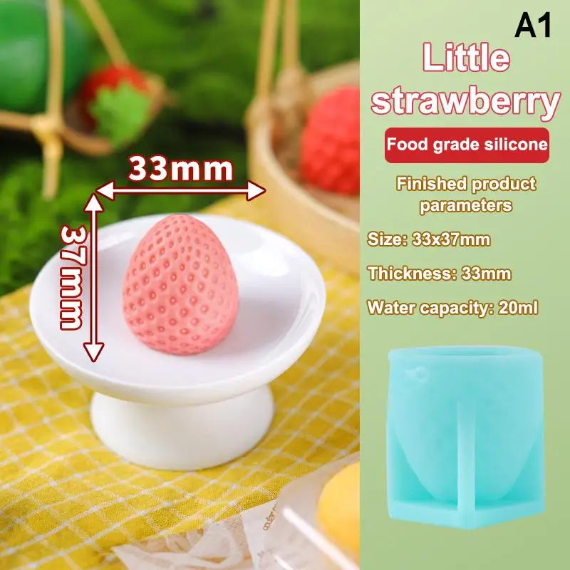Cake Mold Ice Cream Mousse Desserts Decorating Tools 3D Fruit Shape Qme A1