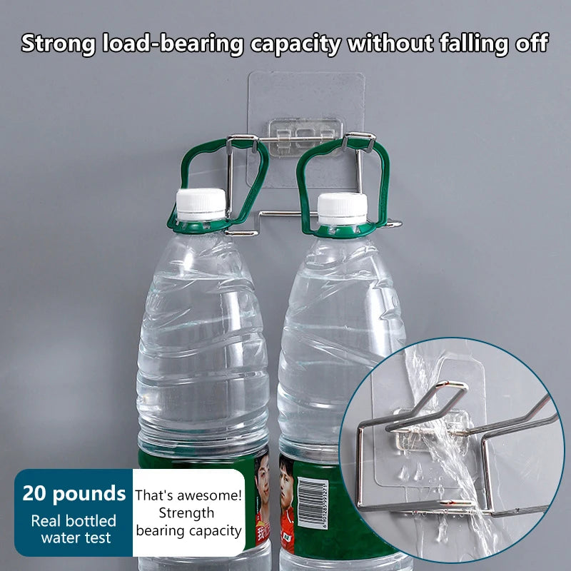 Wall Mounted Self-adhesive No Punching Easy Install Stainless Steel Qme