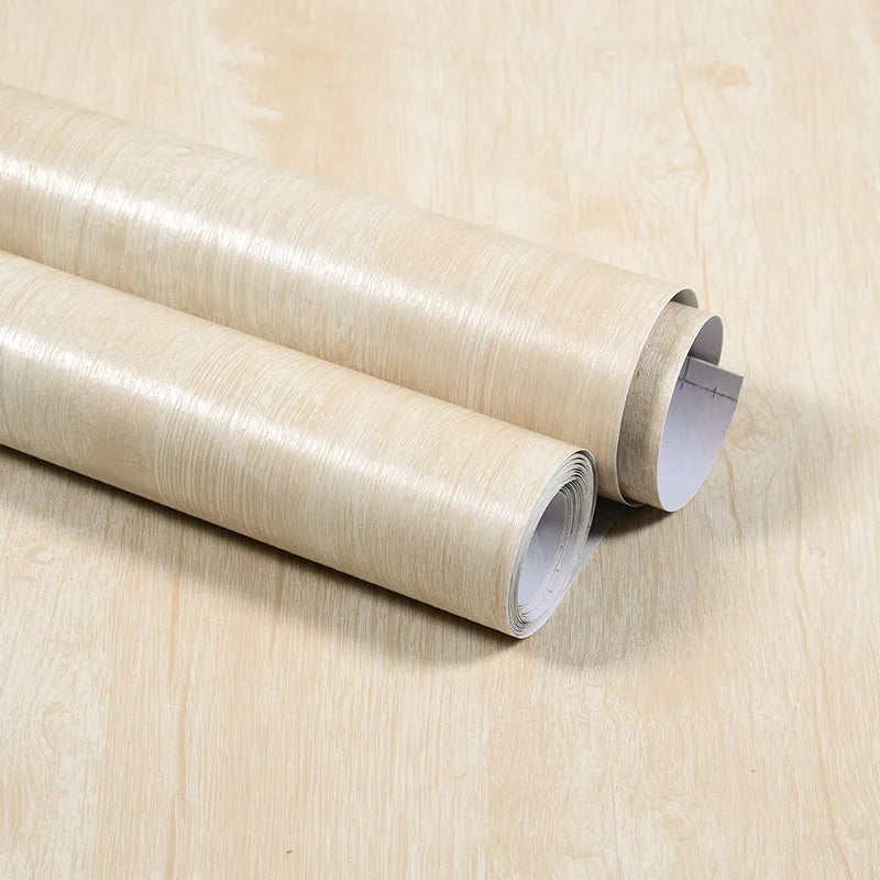 Furniture Renovation Stickers Self-adhesive Wood Grain Wallpaper