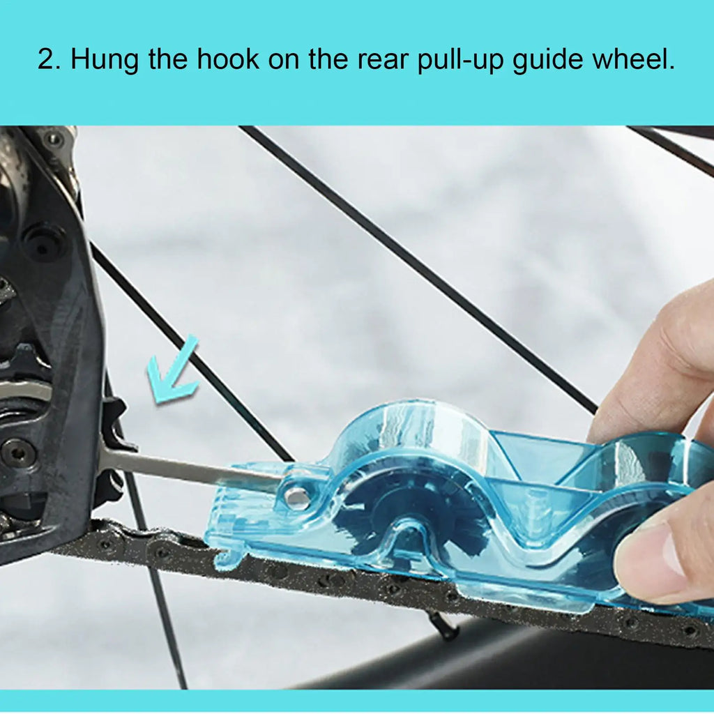 Cycling Chain Cleaning Tool Riding Chain Cleaning Brush Tool Precision Folding Cycle Care Accessories for Gear Cassette Qme