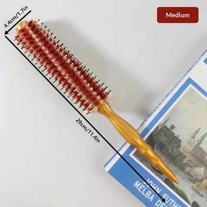 Detangling Comfortable Handle Salon Supplies Hair Styling Comb Round Qme Medium