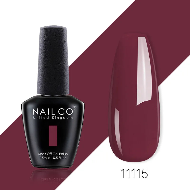NAILCO 85 Colors Nail Gel UV LED Lacquer Manicure Varnish Hybrid Semi