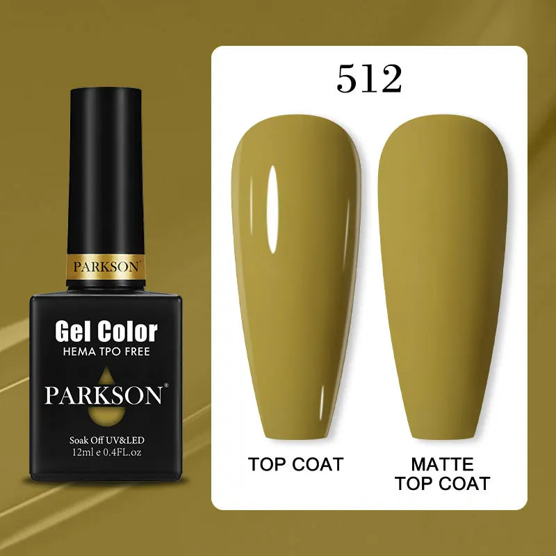 Parkson Colorful Nail Gel Polish Lacquer Soak Off UV LED Long Lasting