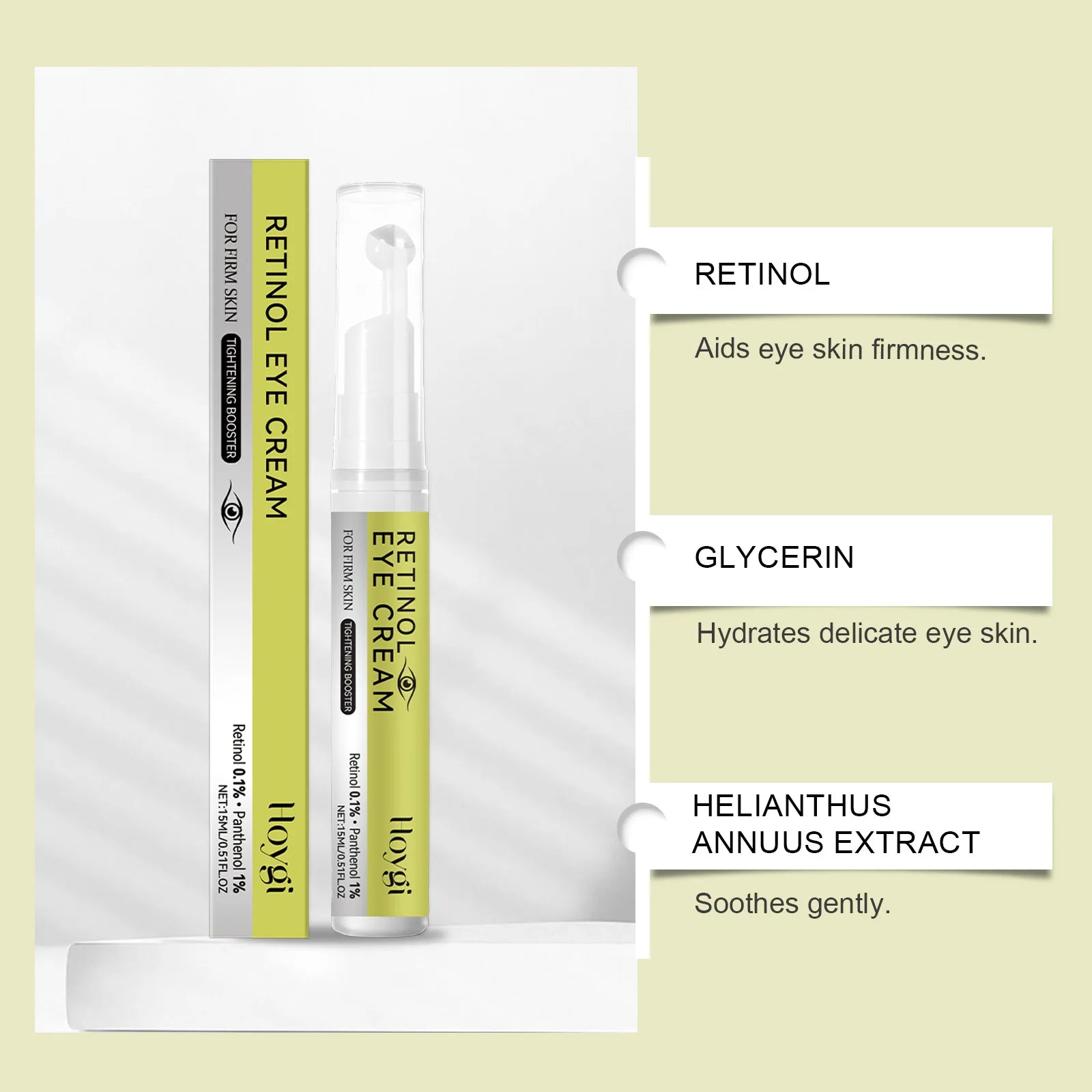 Retinol Eye Care Set Lift Firming Eye Cream Fades Fine Lines Pore Shrinking Dark Circles Repair Retinol Firming Eye Serum Qme