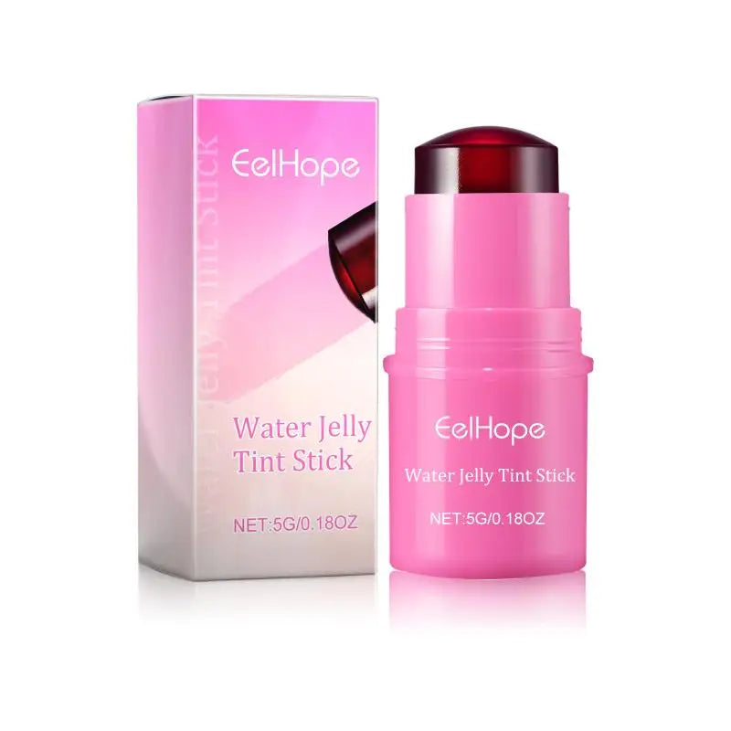 All One Blusher Stick Lip Cheek Hydrating Creamy Texture Easy Use Qme Rose pink