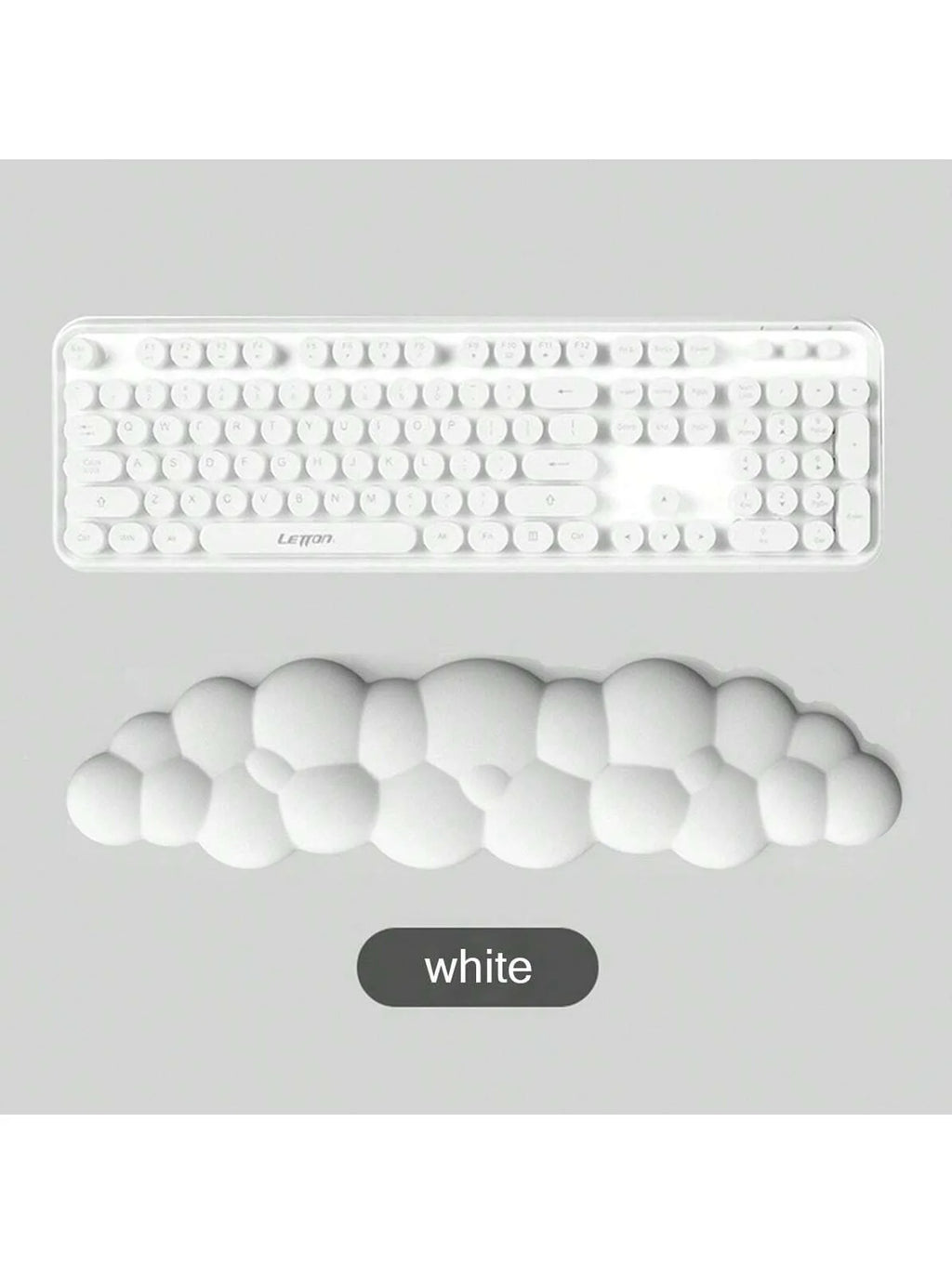 Cloud Wrist Rest Keyboard Hand Soft Comfortable Silicone Non-slip Qme WHITE