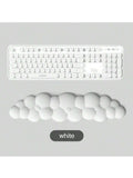 Cloud Wrist Rest Keyboard Hand Soft Comfortable Silicone Non-slip Qme WHITE