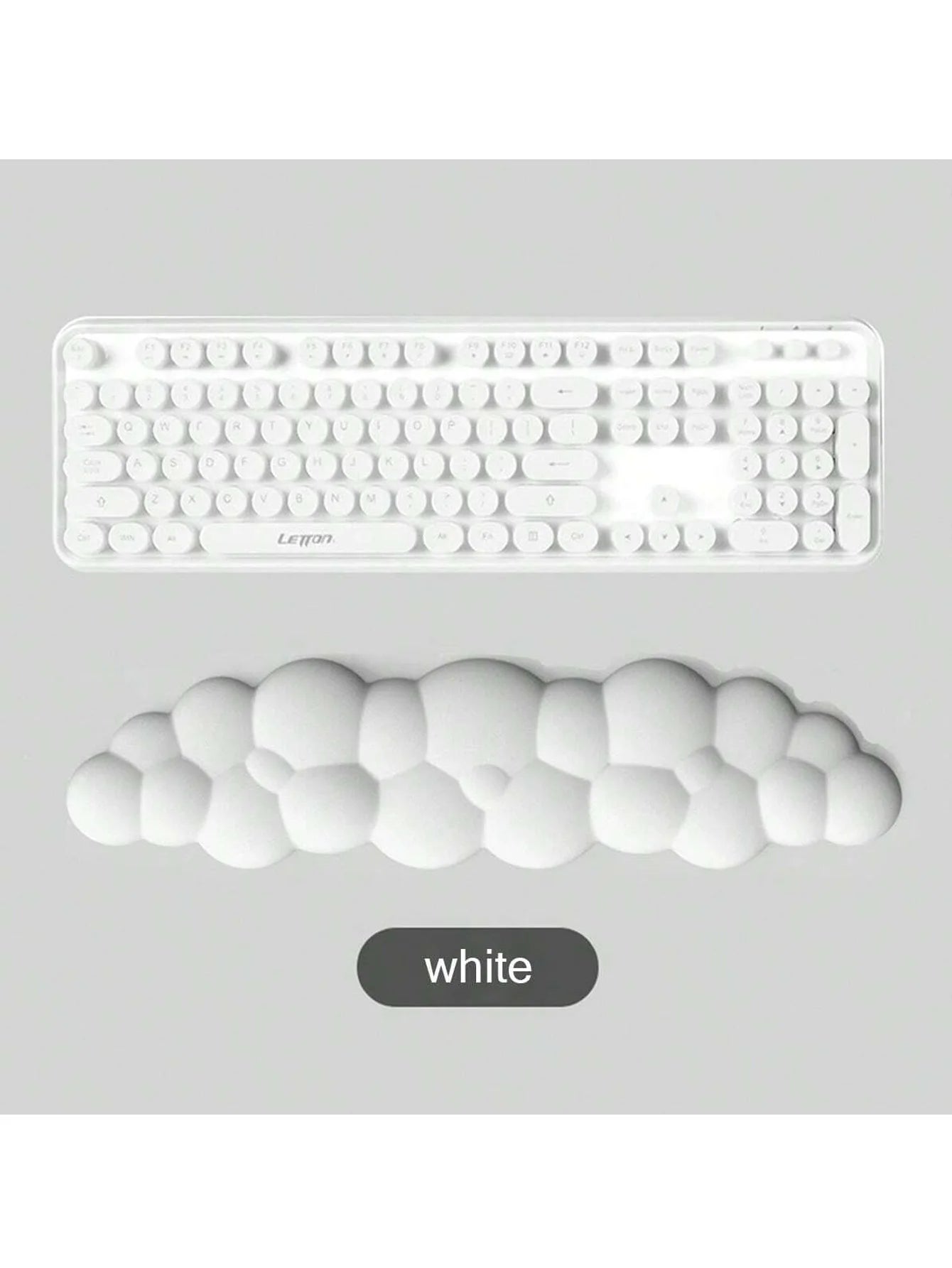 Cloud Wrist Rest Keyboard Hand Soft Comfortable Silicone Non-slip Qme WHITE