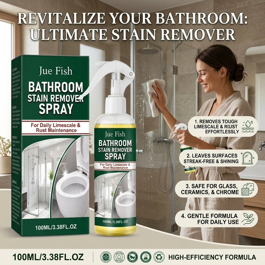Bathroom Cleaning Spray Dissolve Scale Remove Mold Stains Eliminate Odors Long-Lasting Fragrance Multi-surface Limescale Cleaner Qme