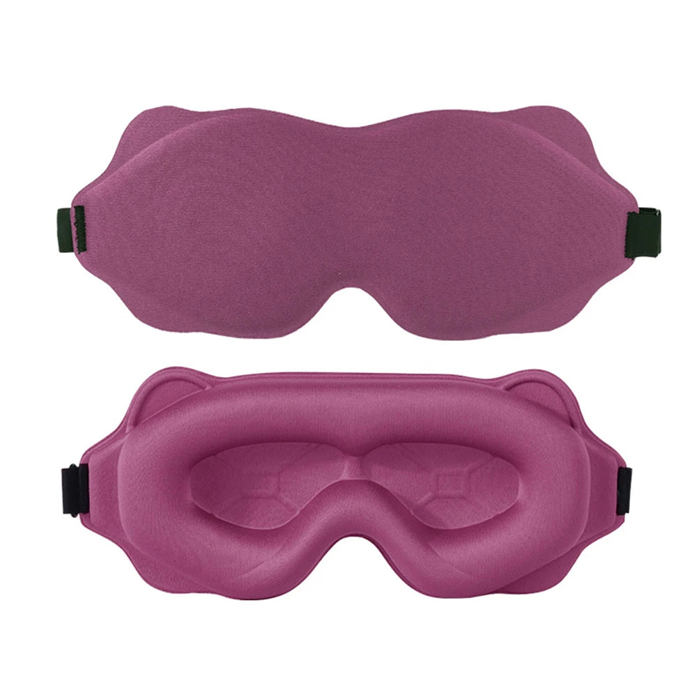3D Sleeping Mask Block Out Light Sleep Eyes Soft Aid Eye Travel Qme Rose