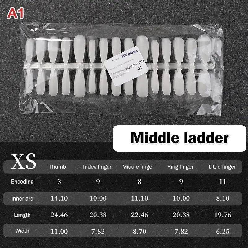 Nail Salon Matte False Tips Box Easy Wear Press Nails Home Manicure