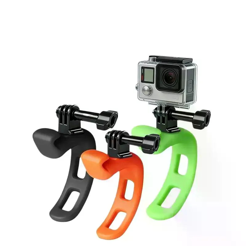 Anti-drop Soft Silicone Action Camera Fixing Strap Elastic Stable Qme