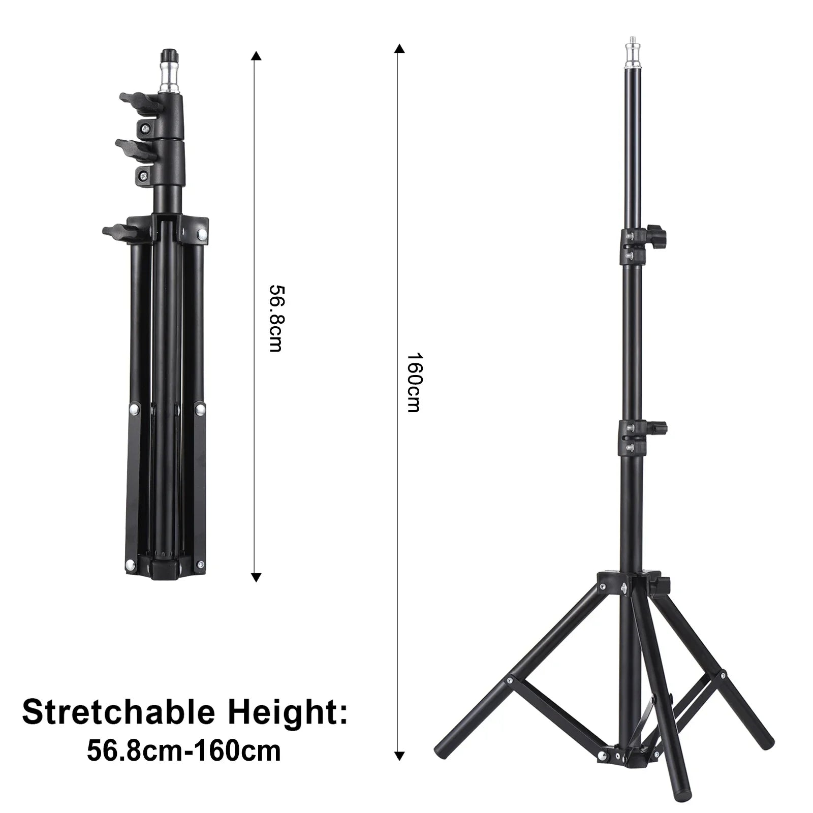 Universal Projector Tripod Stand Stretchable Projector Bracket Aluminum Alloy Portable Holder Adjustable Height for LCD Project Qme