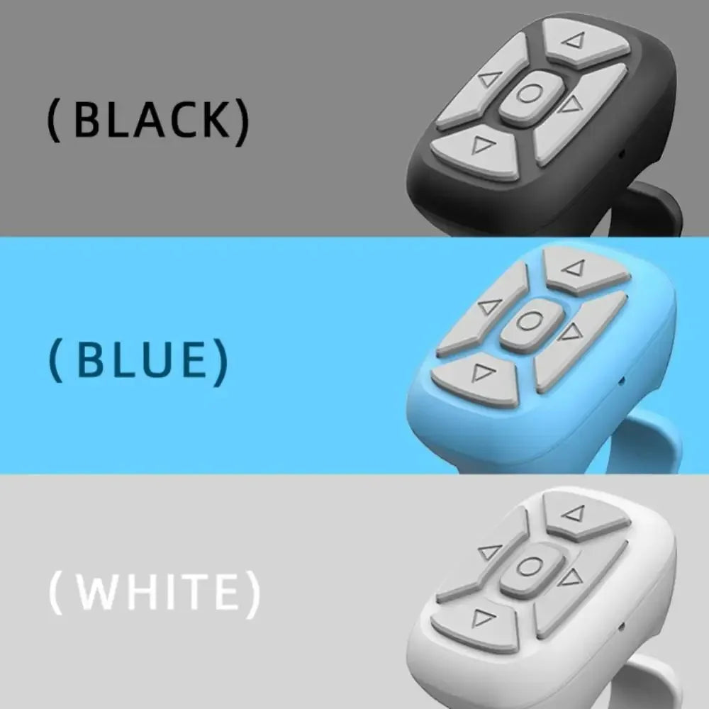 Finger Bluetooth Remote Control Ring for Phone Page Flipping Video Recording Shooting Selfie Cellphone Camera Remote Controller Qme