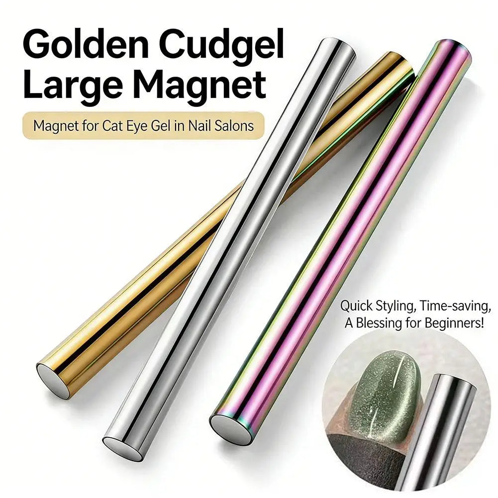 Double Ended Magnetic Nail Polish Stick Cat Eye Cylindrical Iron Wire Qme