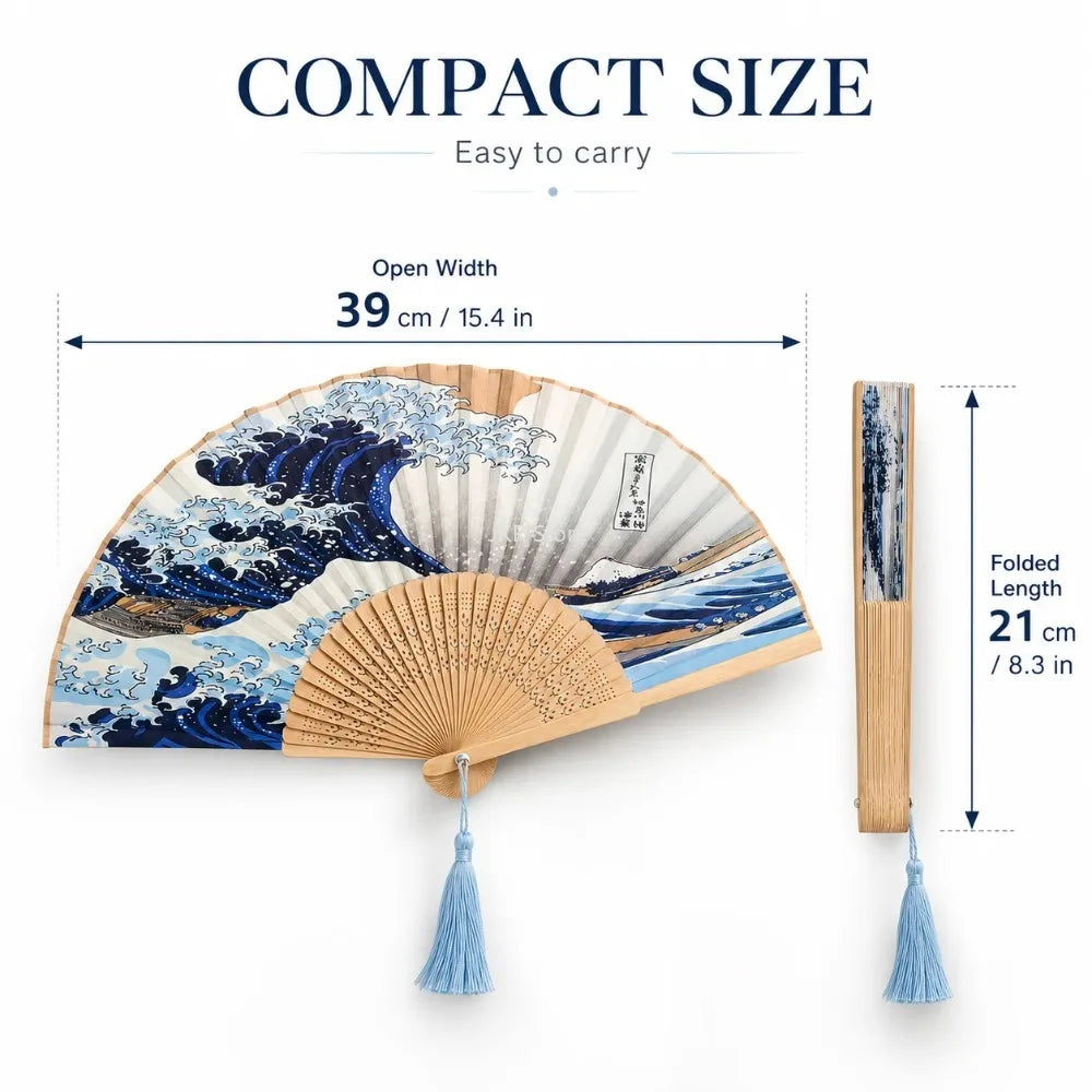 Handheld Folding Ancient Style Fan With Tassel Portable Decorative Photo Prop For Cosplay Party Indoor Atmosphere Decoration Qme