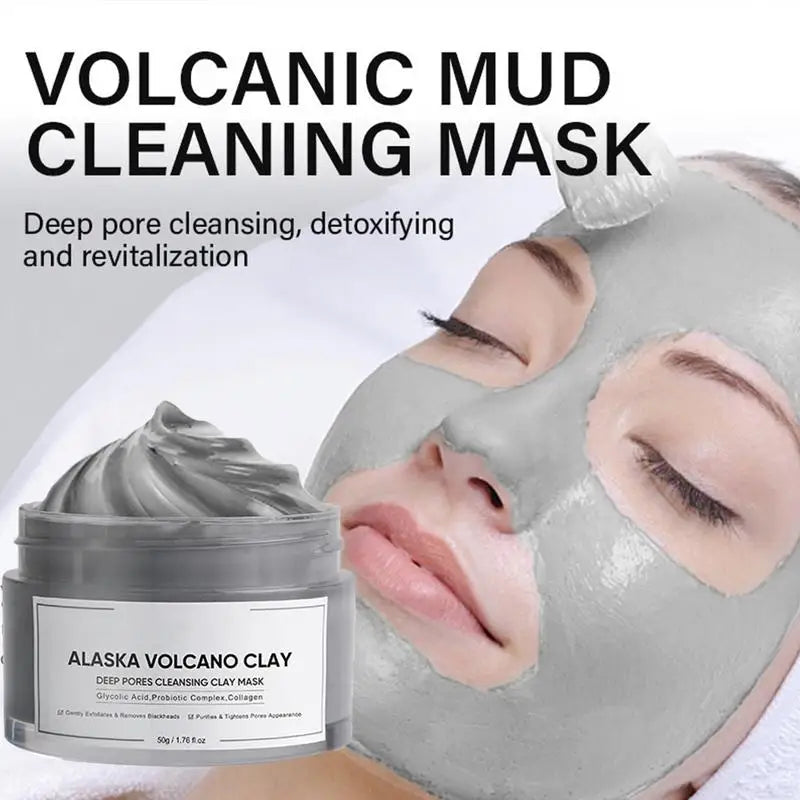 Face Cleansing Mud Mask Deep Cleansing Volcanic Mud Mask For Face Skincare Natural Dead Sea Mud Mask Smearing Volcanic Mud Qme