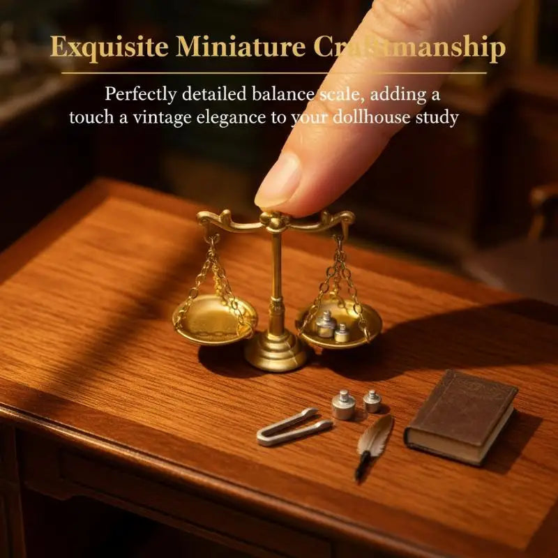 1 12 Scale Miniature Balance Model Dollhouse Realistic Small Scales Qme
