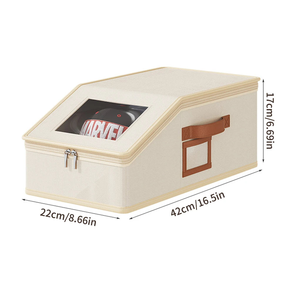 Outdoor Multifunctional Hat Storage Box With Large Capacity Baseball Cap Storage And Dust-Proof Storage Box With Lid Qme
