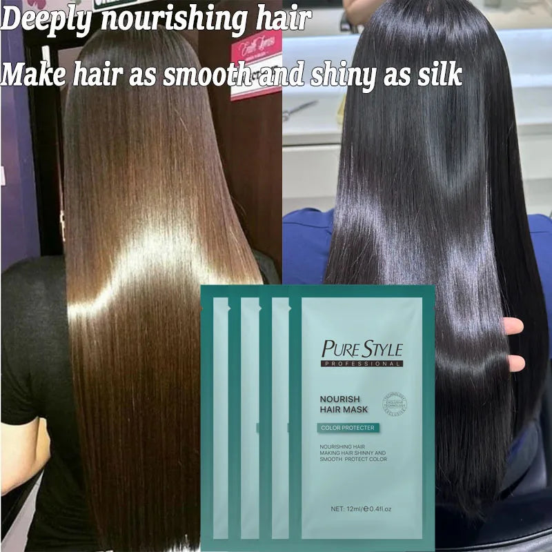 +Magical Hair Mask Collagen Keratin 5 Seconds Repair Damaged Frizzy Hair Smooth Deep Moisturize Nourishing Hair Care Product Qme