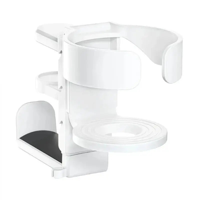 2-in-1 Desktop Cup Holder Headphone Stand Made Sturdy ABS Material Qme B