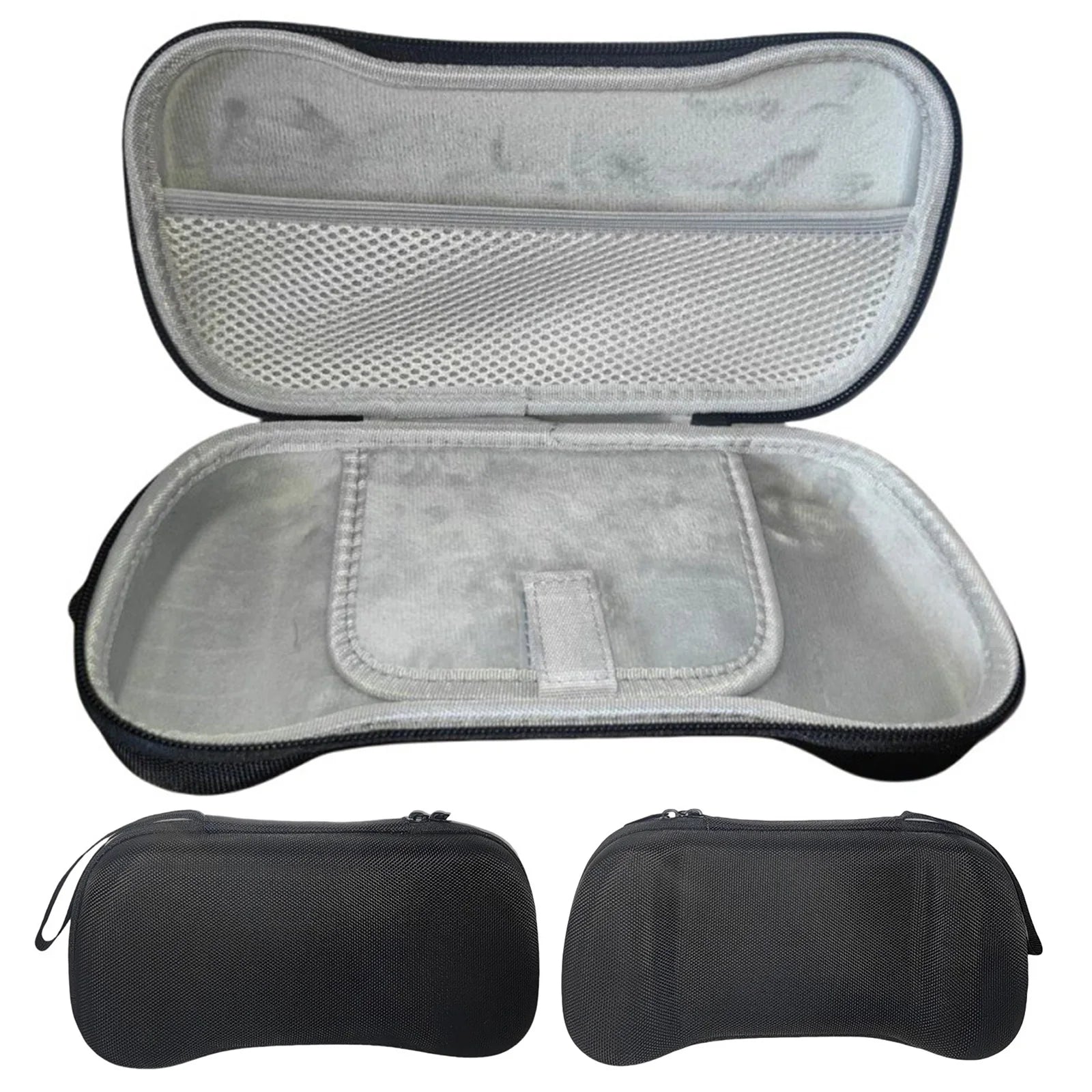For Retroid Pocket 6 Handheld Grip Storage Bag with Mesh Bags RP6 Game Console Grip Bag Anti-Scratch for Outdoor Travel Commute Qme black