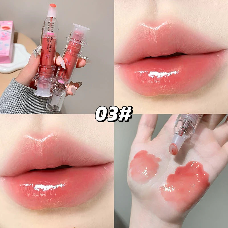 Gege Bear Lip Essence Gloss Autumn Winter Mirrored Hydrating Serum Qme GX1267-3