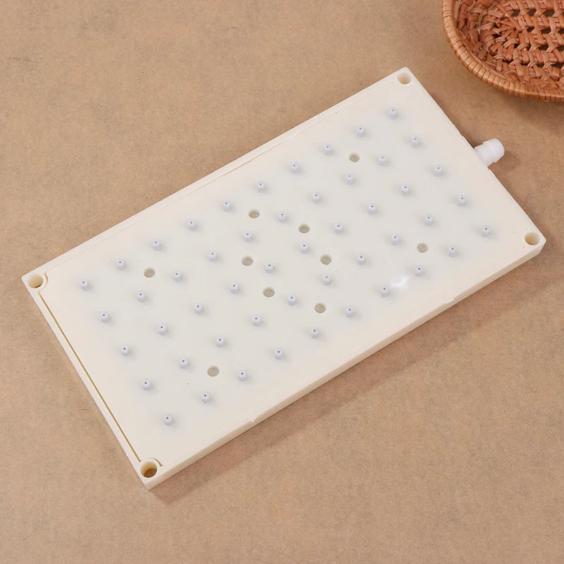 1PC ABS 22X10.9cm Rectangular Shower 10mm Intubation Type Interface Shower Head 5 * 10 Hole Top Spray Shower Head Accessories. Qme