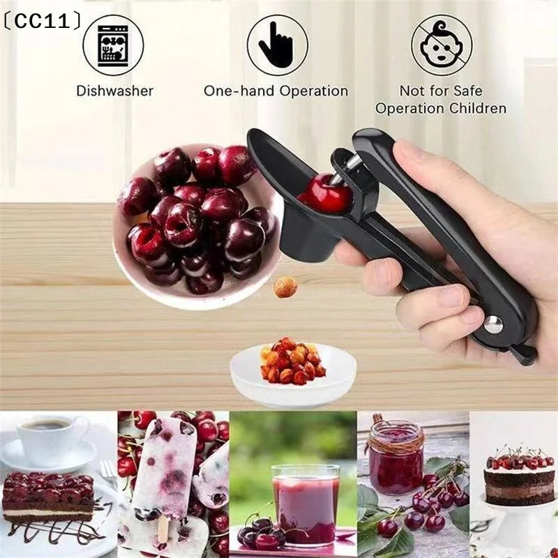 Cherry Pitter Seeder Ergonomic Handle Quick Pit Removal Home Baking Qme
