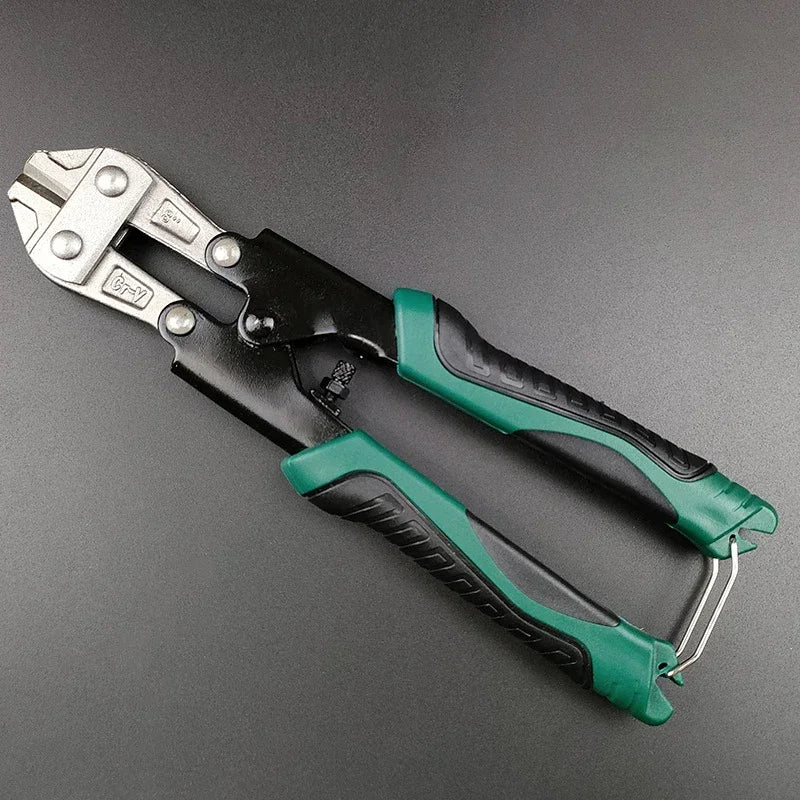 8 Inch Manganese Steel Heavy Duty Bolts Cutter Wire Rope Clamp Pliers Multi-Function Hand Tools Mini Ratchet Cable Scissors Qme
