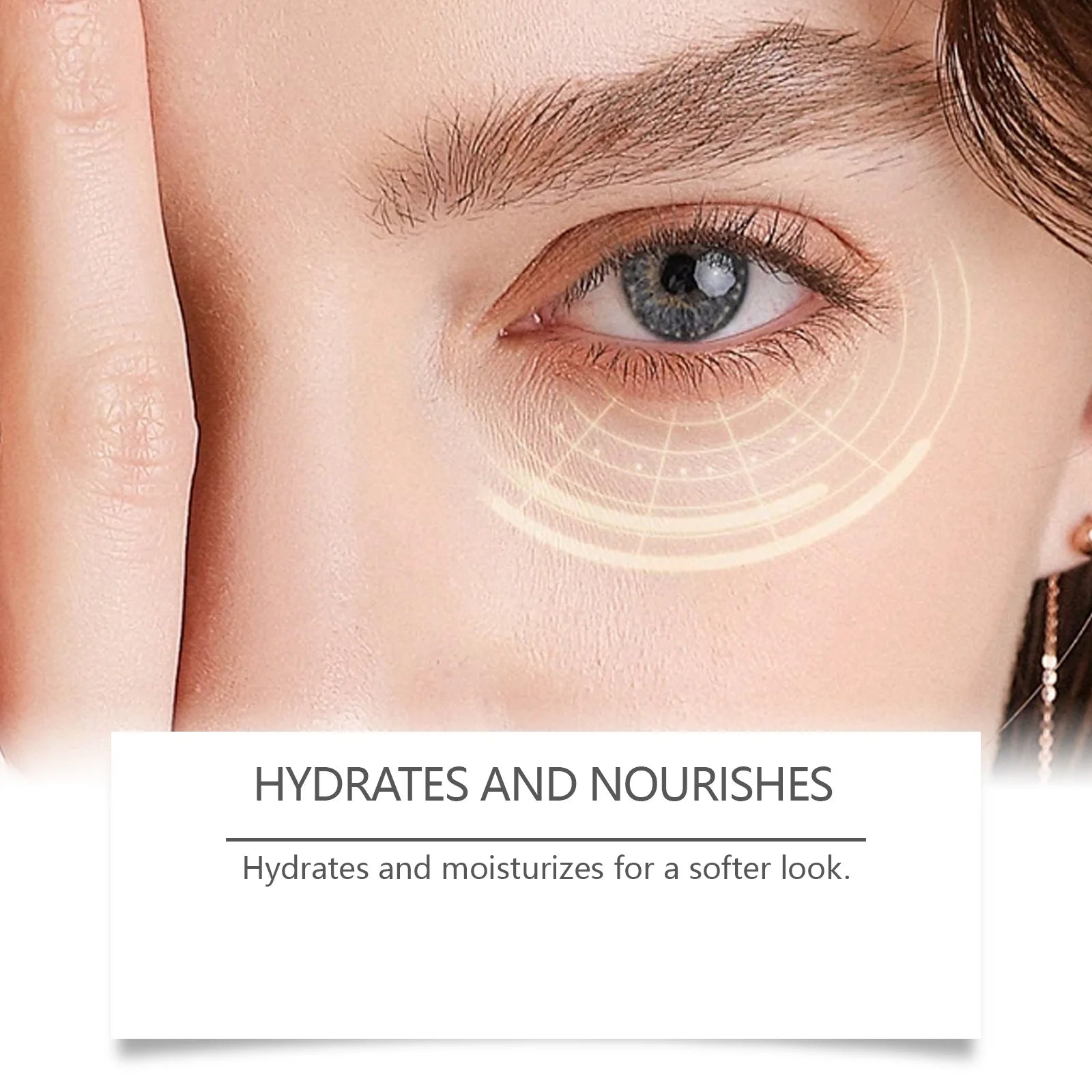 Caffeine Firming Eye Cream Fade Dark Circles Anti-Puffiness Lighten Fine Lines Under The Eyes Remove Eye Bags Roller Eye Massage Qme