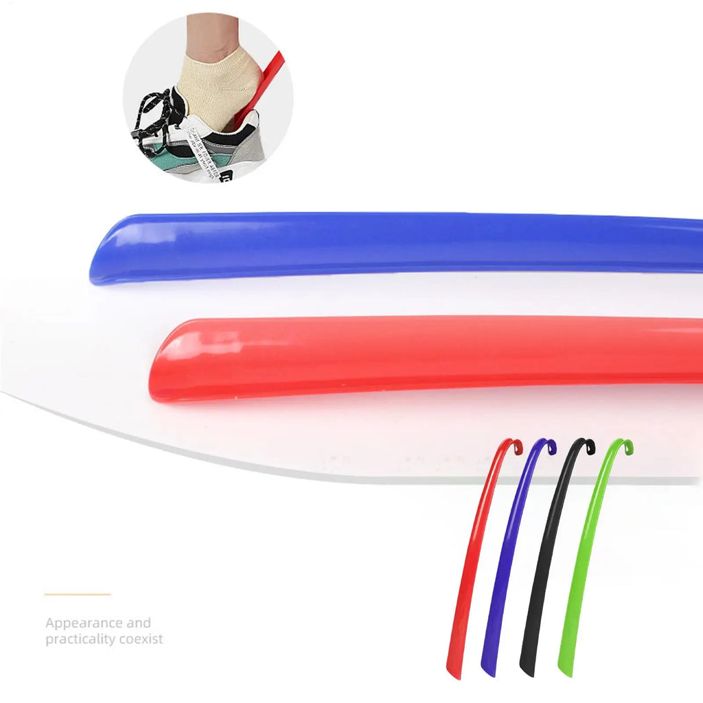 Long Handled Shoe Horn Dressing Stick Sock Remover Aid Helper Lazy Wear Helper Boot Lifter Shoehorns Accessories for Seniors Men Qme