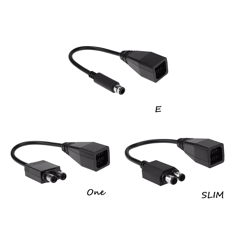 5pcs For Xbox 360 To Xbox Slim/One/E AC Power Adapter Cable Converter Transfer Cable Cord Accessories Power Supply Cable 25cm Qme